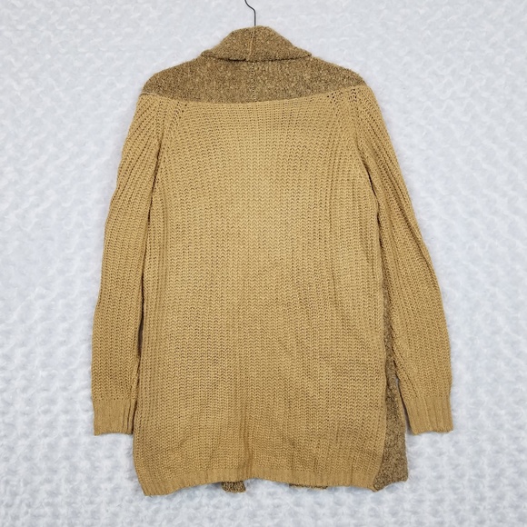 Tan Chunky Color Block Cardigan - Picture 5 of 5